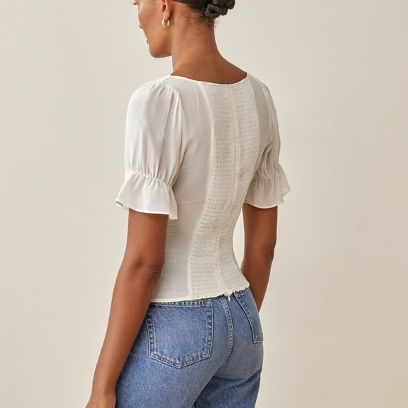 Reformation Delevan Top Gossamer - Picture 3 of 6